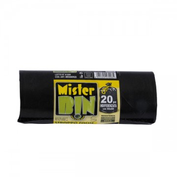 Attaches pour sac poubelle noir 50X 60 pcs.20 Mr.Bin