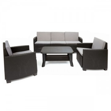 Stromboli Rattan Lounge Set Anthracite Progarden