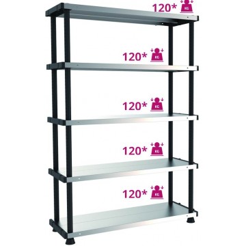 Scaffalature Kit Terry Mpshelf120Rc 5 Piani 119X45X185