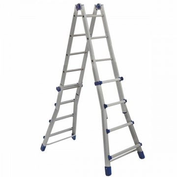All Briko Blue Multipurpose Ladder 4 Steps 5+5 Facal