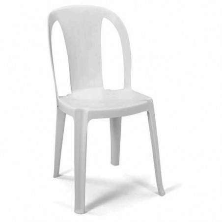 Monobl. Resin Chair Tiuana White 1120 Scab