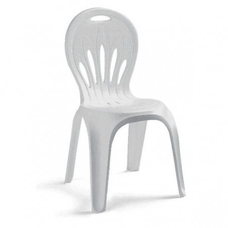 Chaise Résine Monobloc Étoile de Mer Blanc 1185 Scab