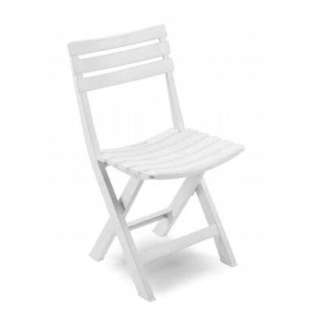 Chaise pliante en résine blanche Progarden de Birki