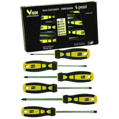 Vigor Screwdriver Series of 6 Pieces