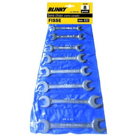 Fixed Wrenches Series Blinky pcs. 8 Chromevanadium mm. 6/22