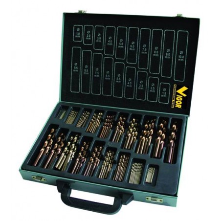 HSS drill set Vigor Cobalt 6% pcs. 116mm. 1-10