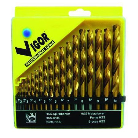 HSS Vigor Titanium drill set pcs. 19mm. 1-10