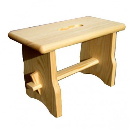 Low Wooden Stool 16X30 h 20
