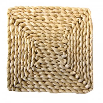 Square Straw Trivet cm 18 Ladydoc 05801