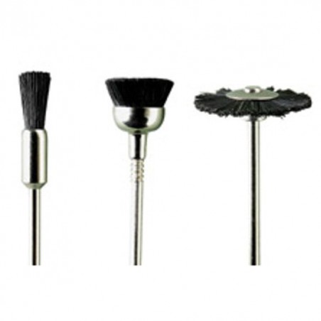 Black Bristle Brushes Kit 3 pcs M.4120 Pg
