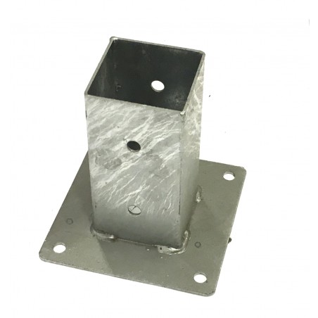 Square glass bracket 7x7 cm