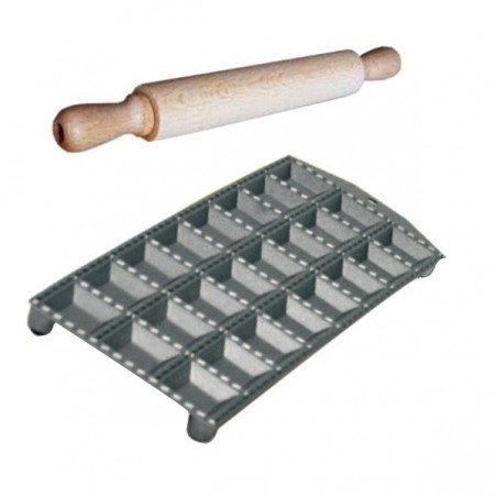 Giant Ravioli Mold 24 with Ottinetti Roller