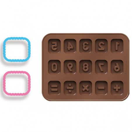 Silicone mould.Chocolates Numbers Delicia Tescoma 630966