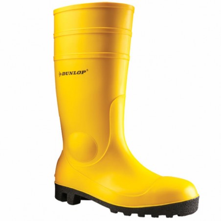 Safety Pvc Knee Boots 41 Yellow Dunlop