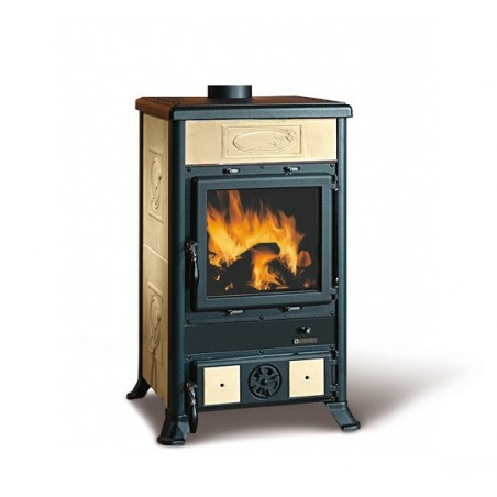 Nordic Wood Stove Rossella R1 Liberty 8.8 Kw Parchment Mod. 7112158