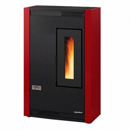 Pellet Stove Slim Nordica Extraflame Luisella 4,4 Kw Bordeaux