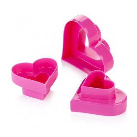 Heart Cookie Cutter Set 3 Delicia Tescoma 630862