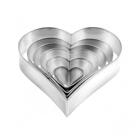 Heart Cookie Cutter Set 6 Delicia Tescoma 631362