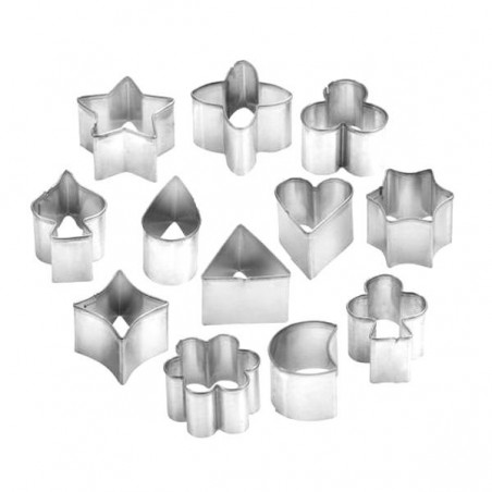 Cookie Cutter Shapes Mix Set 12 Delicia Tescoma 631322