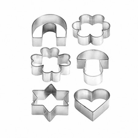 Symbol Mix Cookie Cutter Set 6 Delicia Tescoma 631380