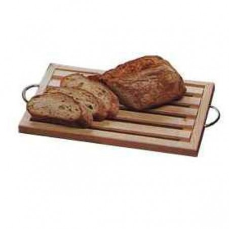 Chopping Board Wood Bread Grid cm 38X23