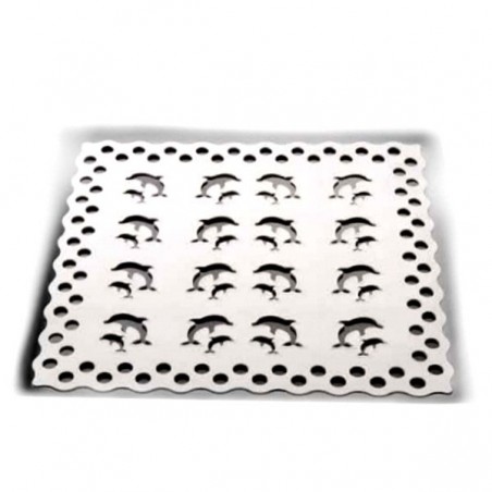 Dolphin Shower Mat 52X52 cm White Lamapla