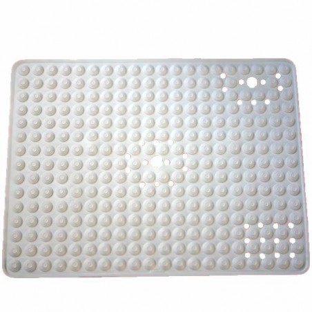 Tapis de Douche Antidérapant 60X80 cm Blanc