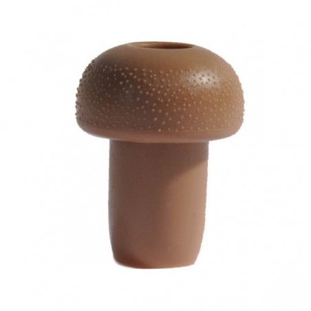 Bouchon en plastique champignon marron 100 pcs
