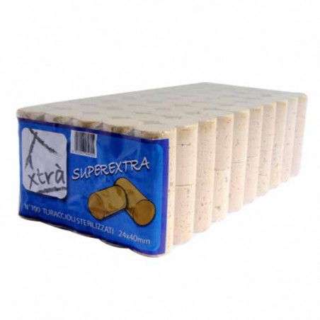 Tappo Sughero Super Extra 24X40 pz.100 Xtra