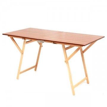 Table pliante en bois 135X70 Metalsomma