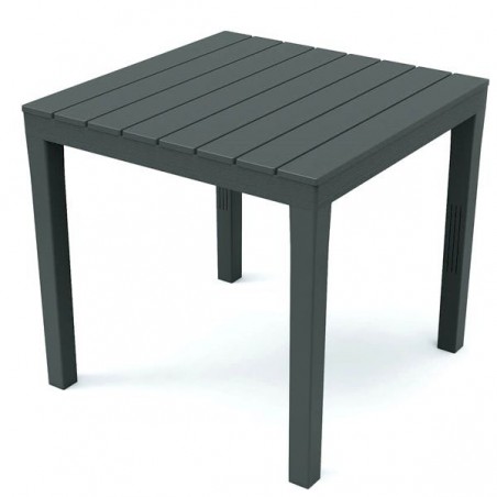 Bali Anthracite Resin Table 78X78 Progarden