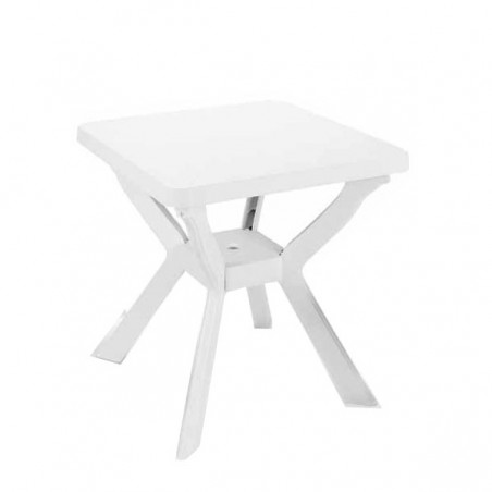 Table Résine Progarden Blanc 70X70