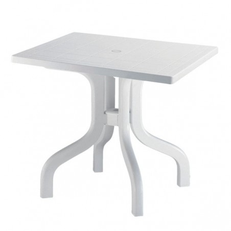 Table Résine Blanc Flip Top 80X 80 1829 Scab