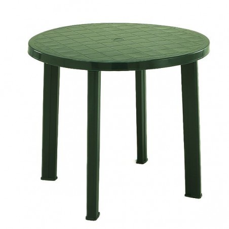 Round Green Resin Table 90 Progarden