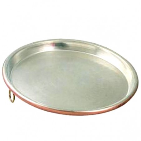 Tinned copper tray cm 30 h 2