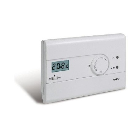 Perry Slim White Wall Thermostat