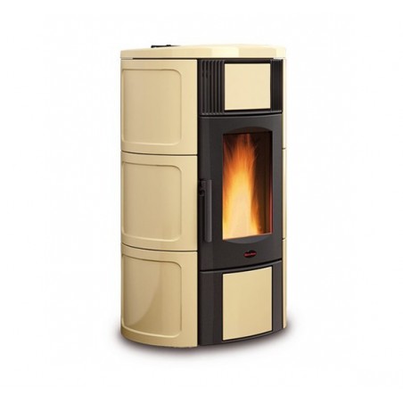 Nordica Extraflame Iside Pellet Heating Stove 19 Kw Parchment Mod. 1274219