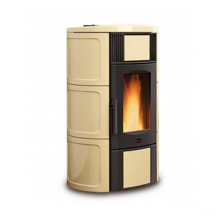 TermoStufa a Pellet Nordica Extraflame Iside 19 Kw Pergamena Mod. 1274219