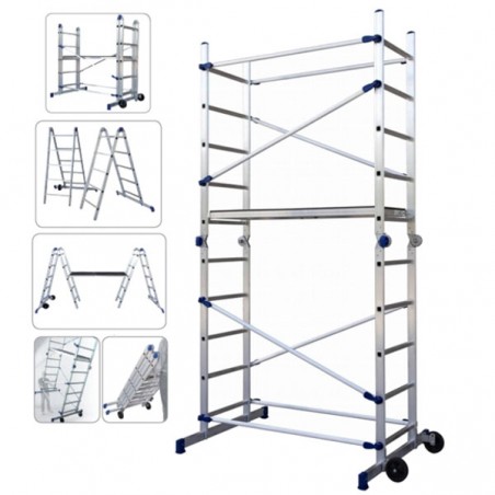 Échafaudage en aluminium Pinna h 159/310 Facal