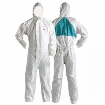 White Polyethylene Coverall L 4520 3M