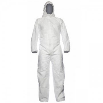 Easysafe White L Dupont Polyethylene Coverall