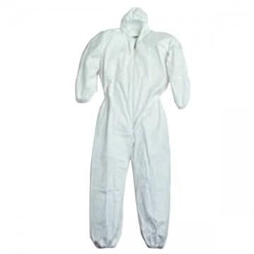 White Polypropylene Coverall L Protexio 07496