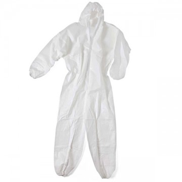 White Polypropylene Coverall XL Cl 3 Protexio 07503