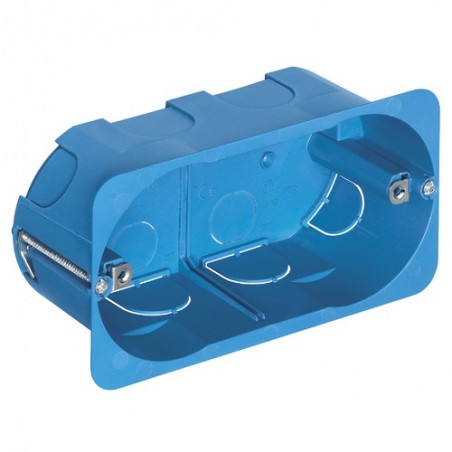 V71704 Light Blue 4-Module Flush Mounting Box
