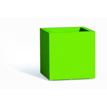 Polymer vase Monacis Cube cm. 40X40X40 Green