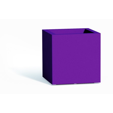 Polymer vase Monacis Cube cm. 40X40X40 Purple