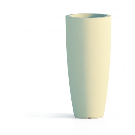 Polymer Vase Monacis Stilo Round Ivory - Ø 33 cm. - h 70cm.