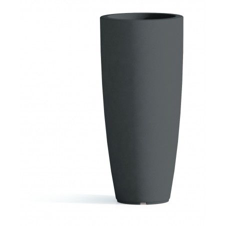 Vase Polymère Monacis Stilo Rond Top Gris - Ø 40 cm. - h 90 cm.