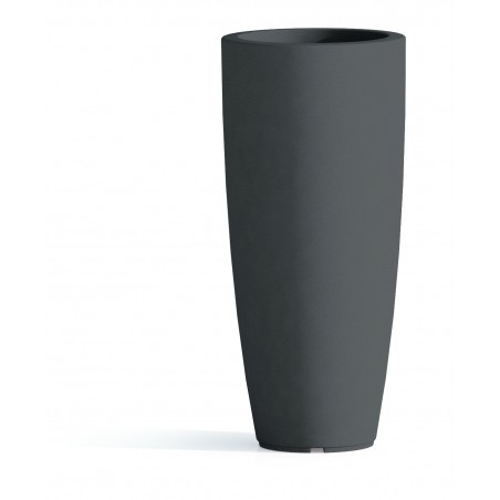 Vaso in Polimero Monacis Stilo Round Top Grigio - Ø 40 cm. - h 90 cm.