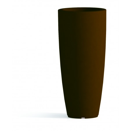 Vase Polymère Monacis Stilo Rond Top Marron - Ø 40 cm. - h 90 cm.